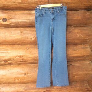 Liverpool Light Wash Boot Cut Classic Boho Mid Rise Cowgirl Denim Jeans Size 6
